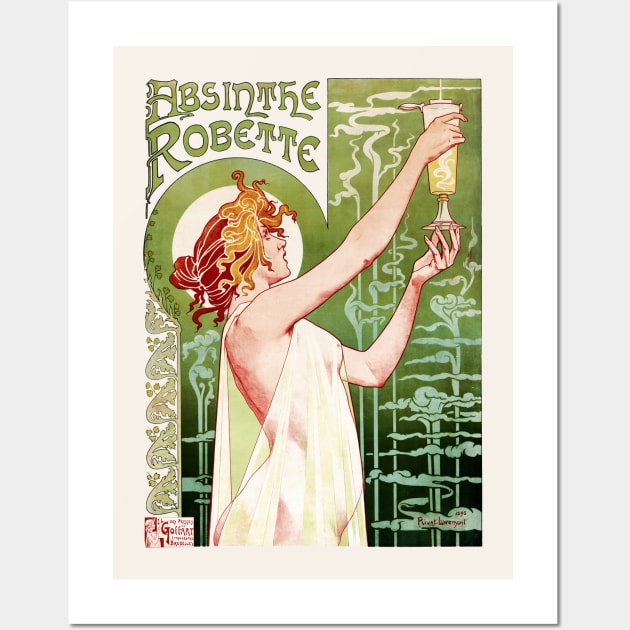 Vintage absinthe poster Wall Art by UndiscoveredWonders